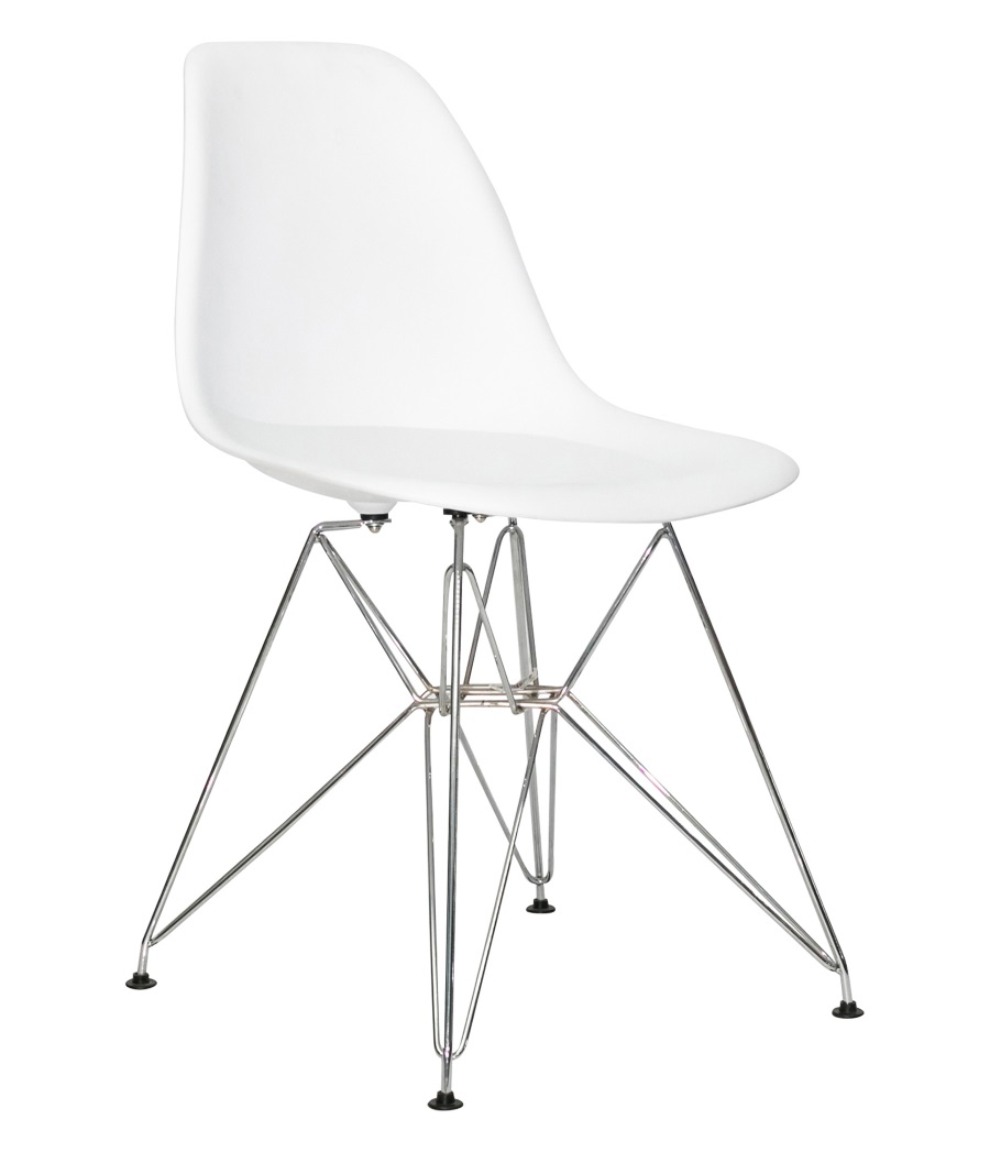 Фарамант - Стул EAMES белый. Сидение. + Стул EAMES . Каркас металлический