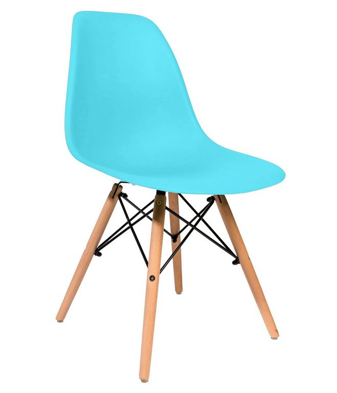 Фарамант - Стул EAMES, бирюзовый, дер. ножки