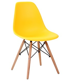 Фарамант - Стул EAMES, желтый, дер. ножки