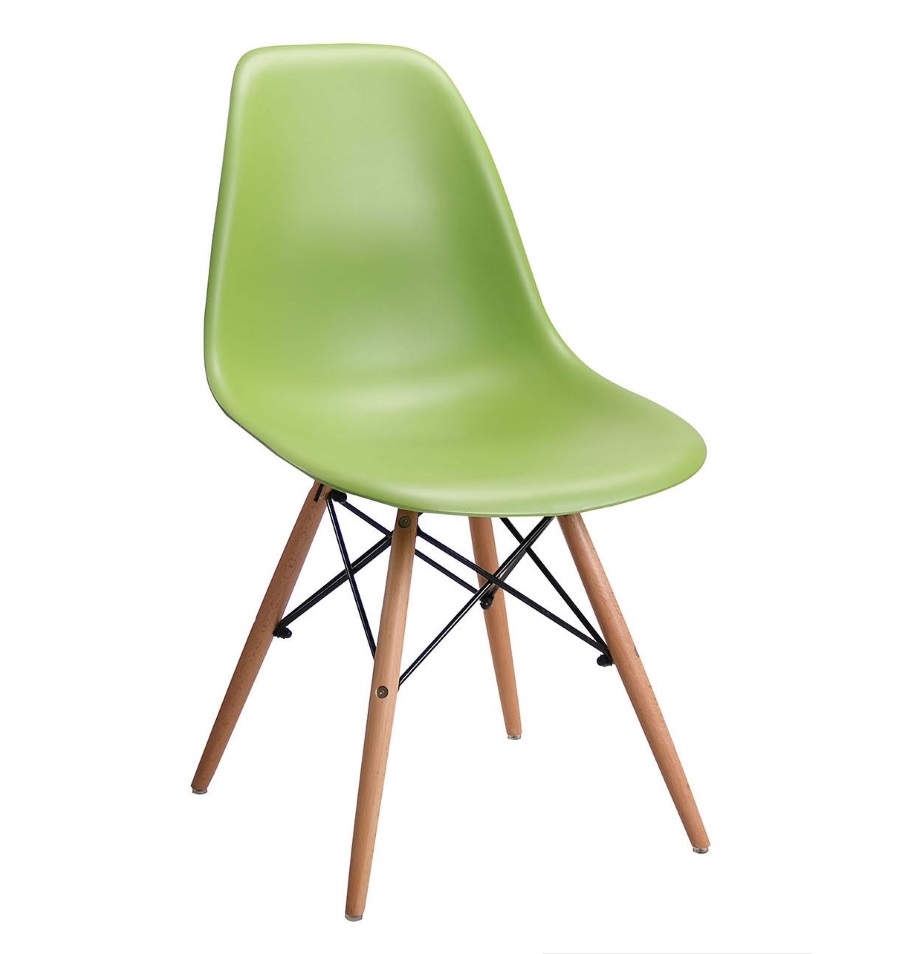 Фарамант - Стул EAMES, зеленый, дер. ножки
