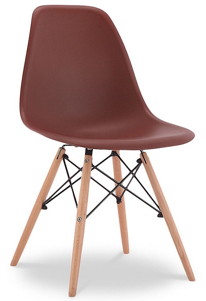Фарамант - Стул EAMES, светло-коричневый, дер. ножки