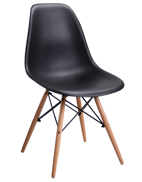 Фарамант - Стул EAMES, черный, дер. ножки